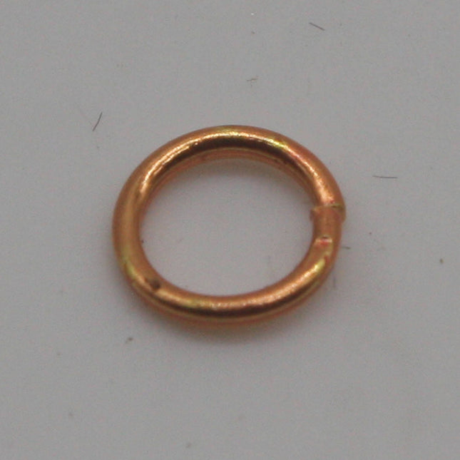 Anti Tarnish FREE Copper Plated - 100 pcs of 5mm 20G 20 Gauge 0.8mm Thick Jump Rings - Jump Ring 5x0.8mm FLAT Cut Bulk Open - AT8x6