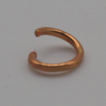Anti Tarnish FREE Copper Plated - 100 pcs of 5mm 20G 20 Gauge 0.8mm Thick Jump Rings - Jump Ring 5x0.8mm FLAT Cut Bulk Open - AT8x6