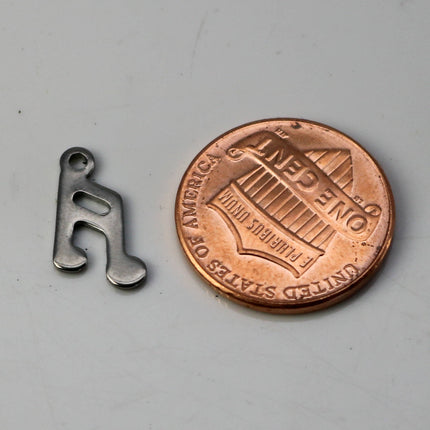10 pcs Stainless Steel Drop Tags Charms Pendant - Music note charms Drop Tag  - 8x15mm 19gauge 19G (0.9mm Thickness)