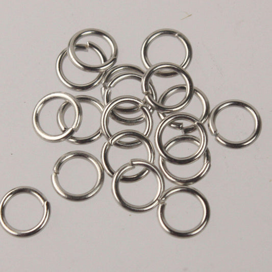 8mm Jump Rings, 100 pcs of Gunmetal Jump Rings / Jumprings - 8mm 16 gauge 1.2 mm Link Connector Open Jump Rings 12x8mm