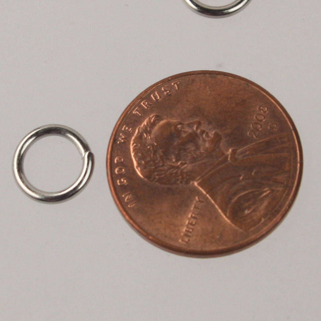 8mm Jump Rings, 100 pcs of Gunmetal Jump Rings / Jumprings - 8mm 16 gauge 1.2 mm Link Connector Open Jump Rings 12x8mm