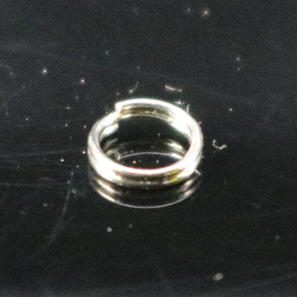 4mm Stainless Steel Split Rings - Thin Split Ring Surgical Steel - 100 pcs - 4mm x 0.4mm - 3/16" x 26G
