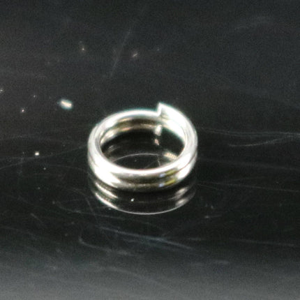 4.5mm Stainless Steel Split Rings - Surgical Steel - 100 pcs - 4.5mm x 0.5mm - about 3/16" x 24G