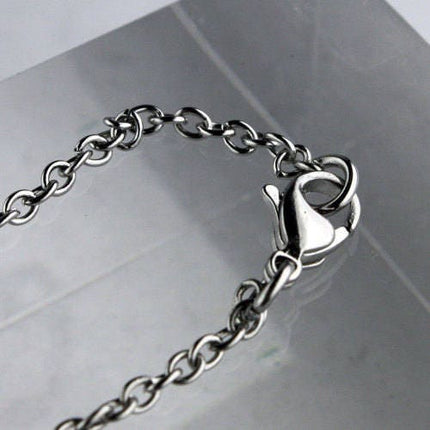 Ready to Wear Stainless Steel Cable Chain Necklace - 3x2mm - 0.6mm - 16/18/20/24 inch - with High Quality Lobster Clasp - STNEC06