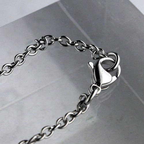Ready to Wear Stainless Steel Cable Chain Necklace - 3x2mm - 0.6mm - 16/18/20/24 inch - with High Quality Lobster Clasp - STNEC06