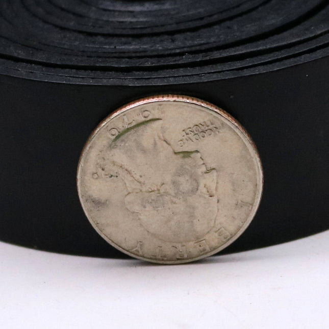 1 inch x 84" Black Genuine Leather Strap - Premium Quality Real Leather - 7 Feet Long - 1 Inch / 25mm Flat Strip