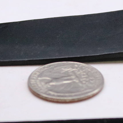 1 inch x 36" Black Genuine Leather Strap - Premium Quality Real Leather - 3 Feet Long - 1 Inch / 25mm Flat Strip