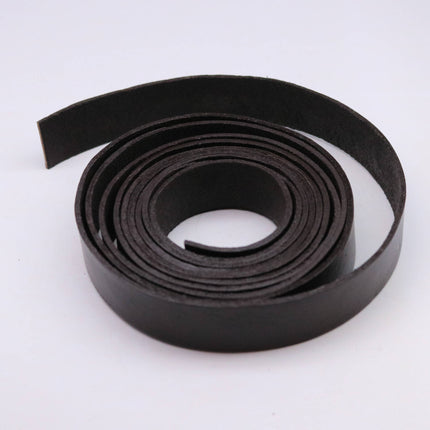 13/16 inch 20mm x 84" Dark Brown Genuine Leather Strap - Premium Quality Real Leather - 7 Feet Long - 13/16 Inch / 20mm Flat Strip