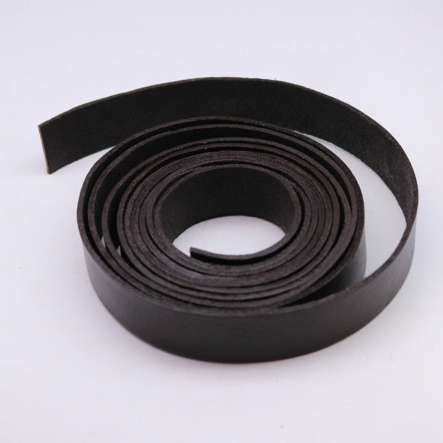 13/16 inch 20mm x 84" Dark Brown Genuine Leather Strap - Premium Quality Real Leather - 7 Feet Long - 13/16 Inch / 20mm Flat Strip -Ship USA