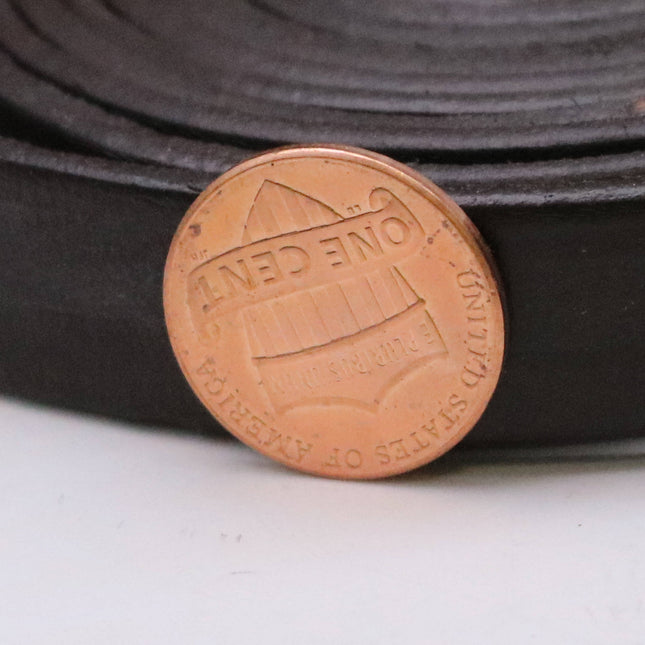 9/16 inch 15mm x 84" Dark Brown Genuine Leather Strap - Premium Quality Real Leather - 7 Feet Long - 9/16 Inch / 15mm Flat Strip