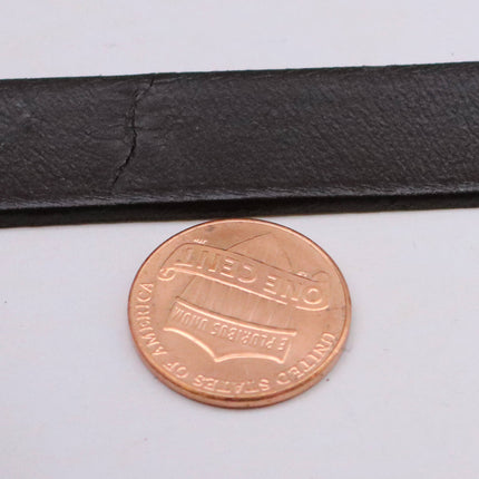 9/16 inch 15mm x 84" Dark Brown Genuine Leather Strap - Premium Quality Real Leather - 7 Feet Long - 9/16 Inch / 15mm Flat Strip