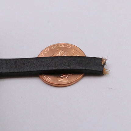 10 yard of 1/4 inch 6mm Dark Brown Genuine Leather Strap - Premium Quality Real Leather - 30 Feet Long - 1/4 Inch / 6mm Flat Strip
