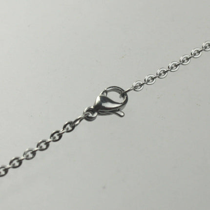 Ready to Wear Stainless Steel Flat Cable Chain Necklace - 2.9x1.7mm - 0.4mm - 16/18/20/24 inch - with High Quality Lobster Clasp - STNECT04