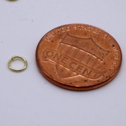 200 pcs 4mm Jump Rings, TARNISH Resistant Tarnish FREE Anti Tarnished 18K Gold Plated, Jump Rings Open 4x0.6mm 22 Gauge 22G Bulk - ATO6x4