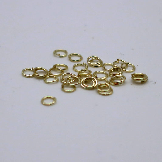 200 pcs 3mm Thin Jump Rings, TARNISH Resistant Tarnish FREE Anti Tarnished 18K Gold, Jump Rings Open 3x0.4mm 26 Gauge 26G - AT4x3