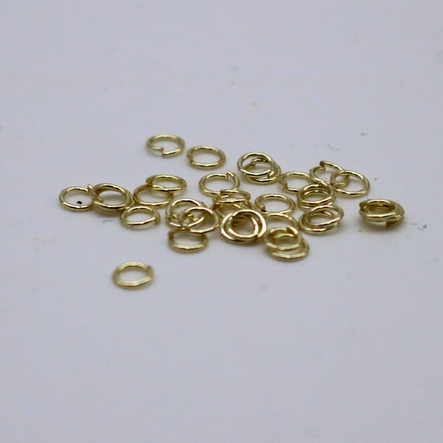 200 pcs 3mm Thin Jump Rings, TARNISH Resistant Tarnish FREE Anti Tarnished 18K Gold, Jump Rings Open 3x0.4mm 26 Gauge 26G - AT4x3