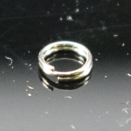 4mm 28G 28 gauge Stainless Steel Split Rings - Thin Surgical Steel - 100 pcs - 4mm x 0.3mm - 3/16" x 28G