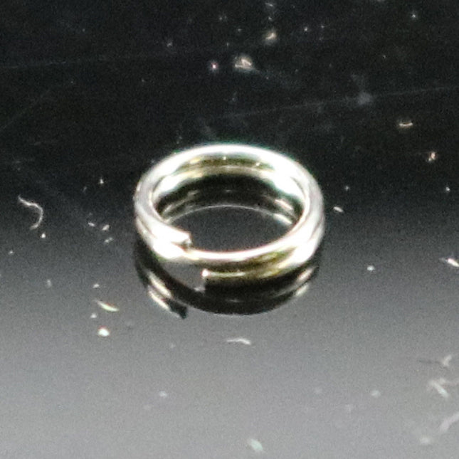 4mm 28G 28 gauge Stainless Steel Split Rings - Thin Surgical Steel - 100 pcs - 4mm x 0.3mm - 3/16" x 28G