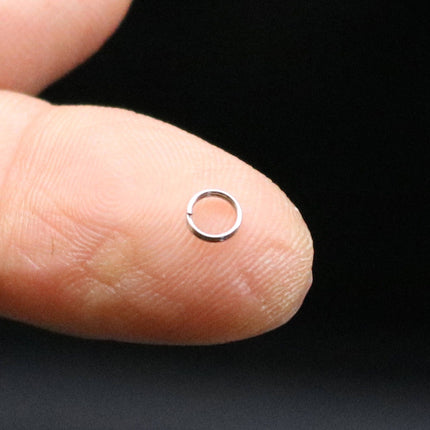 4mm 28G 28 gauge Stainless Steel Split Rings - Thin Surgical Steel - 100 pcs - 4mm x 0.3mm - 3/16" x 28G