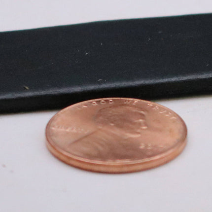 13/16 inch 20mm x 84" Black Genuine Leather Strap - Premium Quality Real Leather - 7 Feet Long - 13/16 Inch / 20mm Flat Strip