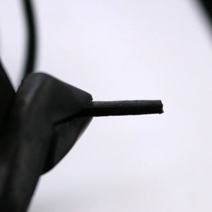 3/8 inch 10mm x 12 inch  Black Genuine Leather Strap - Premium Quality Real Leather - 1/3/5 Feet Long - 3/8 Inch / 10mm Flat Strip