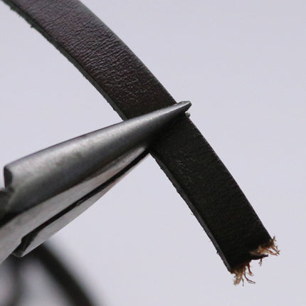 1/4 inch 6mm x 84" Dark Brown Genuine Leather Strap - Premium Quality Real Leather - 7 Feet Long - 1/4 Inch / 6mm Flat Strip