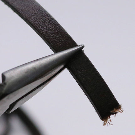 10 yard of 1/4 inch 6mm Dark Brown Genuine Leather Strap - Premium Quality Real Leather - 30 Feet Long - 1/4 Inch / 6mm Flat Strip