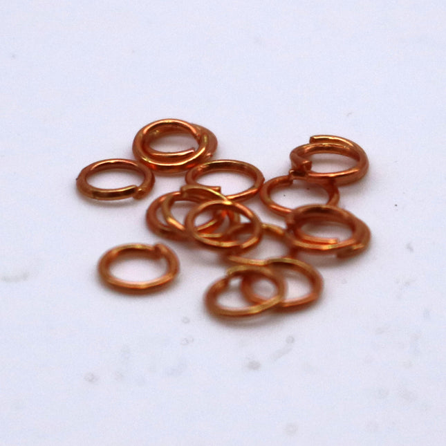 200 pcs 4mm Jump Rings, TARNISH Resistant Tarnish FREE Anti Tarnished Copper,  Jump Rings Open 4x0.6mm 22 Gauge 22G Bulk Jumprings - ATO6x4