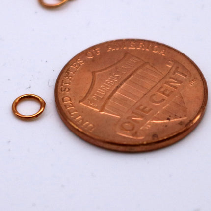 200 pcs 4mm Jump Rings, TARNISH Resistant Tarnish FREE Anti Tarnished Copper,  Jump Rings Open 4x0.6mm 22 Gauge 22G Bulk Jumprings - ATO6x4