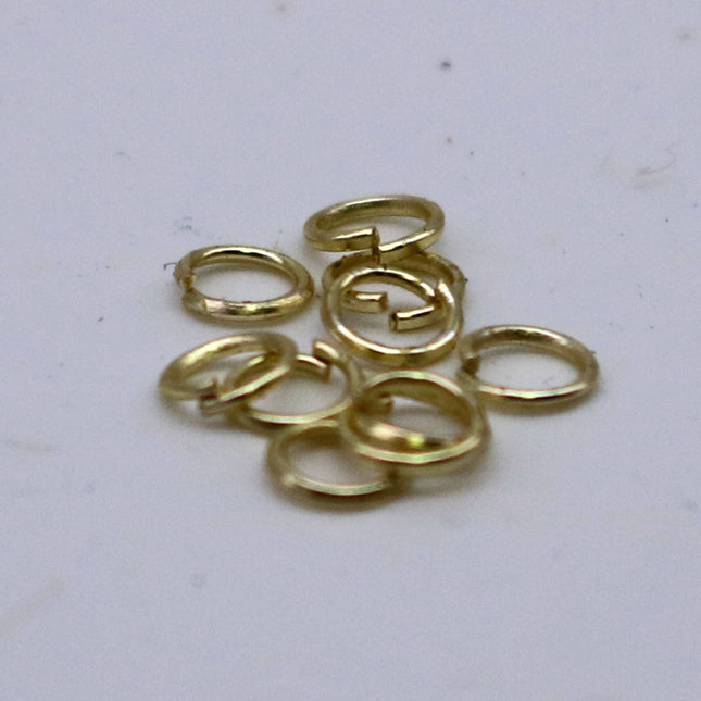200 pcs 4mm Jump Rings, TARNISH Resistant Tarnish FREE Anti Tarnished 18K Gold Plated, Jump Rings Open 4x0.6mm 22 Gauge 22G Bulk - ATO6x4