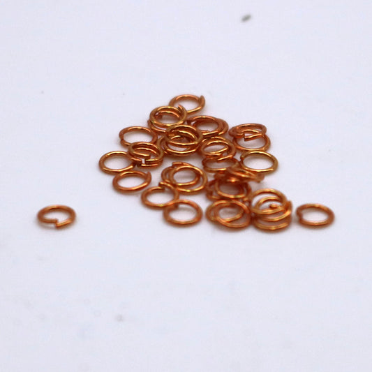 200 pcs 3mm Thin Jump Rings, TARNISH Resistant Tarnish FREE Anti Tarnished Copper,  Jump Rings Open 3x0.4mm 26 Gauge 26G - AT4x3
