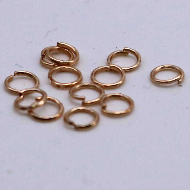 200 pcs 4mm Jump Rings, TARNISH Resistant Tarnish FREE Anti Tarnished Rose Gold,  Jump Rings Open 4x0.5mm 24 Gauge 24G Bulk - ATO5x4
