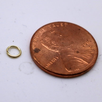 200 pcs 4mm Jump Rings, TARNISH Resistant Tarnish FREE Anti Tarnished 18K Gold Plated, Jump Rings Open 4x0.5mm 24 Gauge 24G Bulk - ATO5x4