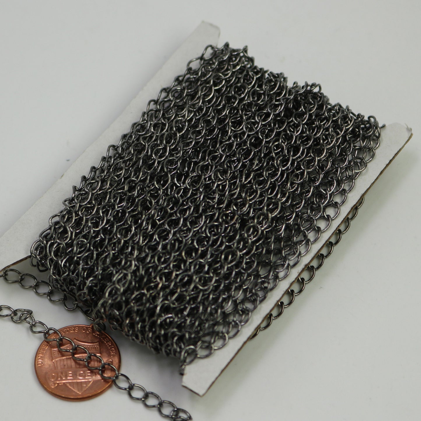 10 ft Gunmetal SOLDER Curb Chain EXTENDER Chain - 3.8x4.5mm Soldered Link - 3845CU
