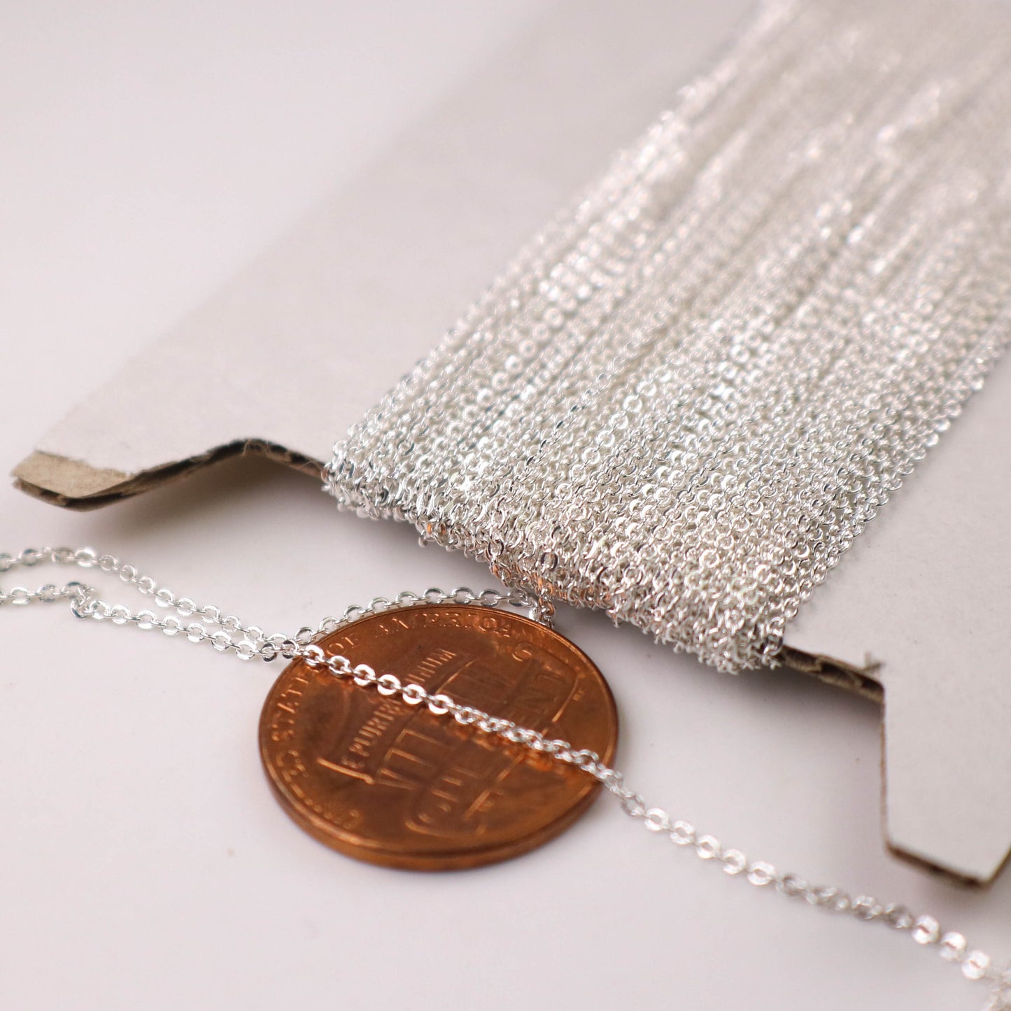 10 feet Sterling Silver Plated Micro Flat Chain - 1.5x1.2mm SOLDER Soldered - little Small Soldered Flat Cable - 1512F