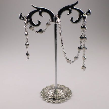 Stainless Steel Handmade Custom Chain - 6x10mm 1.9mm thickness HEART Link Chain, 12/36/120 inch - Necklace Bracelet Soldered Link