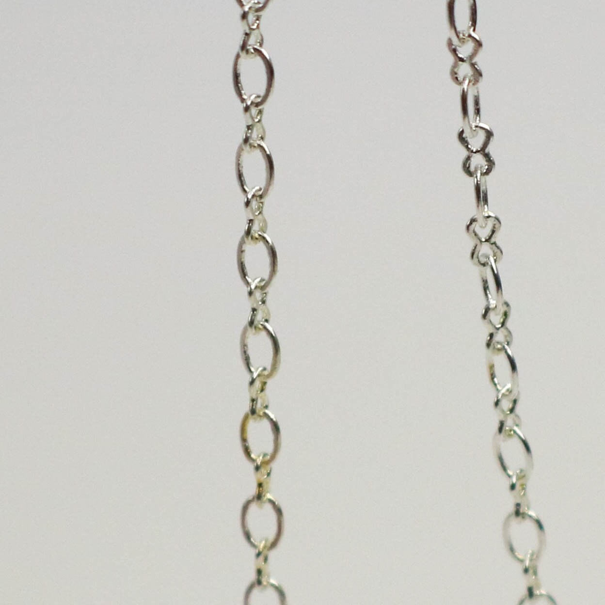 New 10 feet spool of Sterling Silver Plated SOLDERED Tiny  Figure 8 Connector Chain - 3.0x1.9mm links - 8SMALL