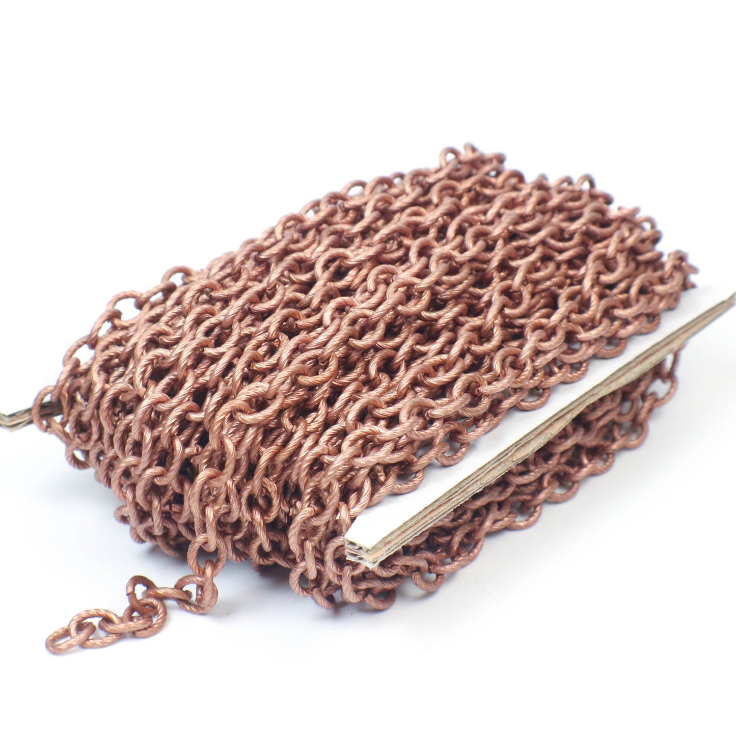 New 10 feet of Antique Copper Oval BIG Chunky Texture Cable Chain - 8x7mm Unsoldered Link - Necklace Bracelet - 8070TX