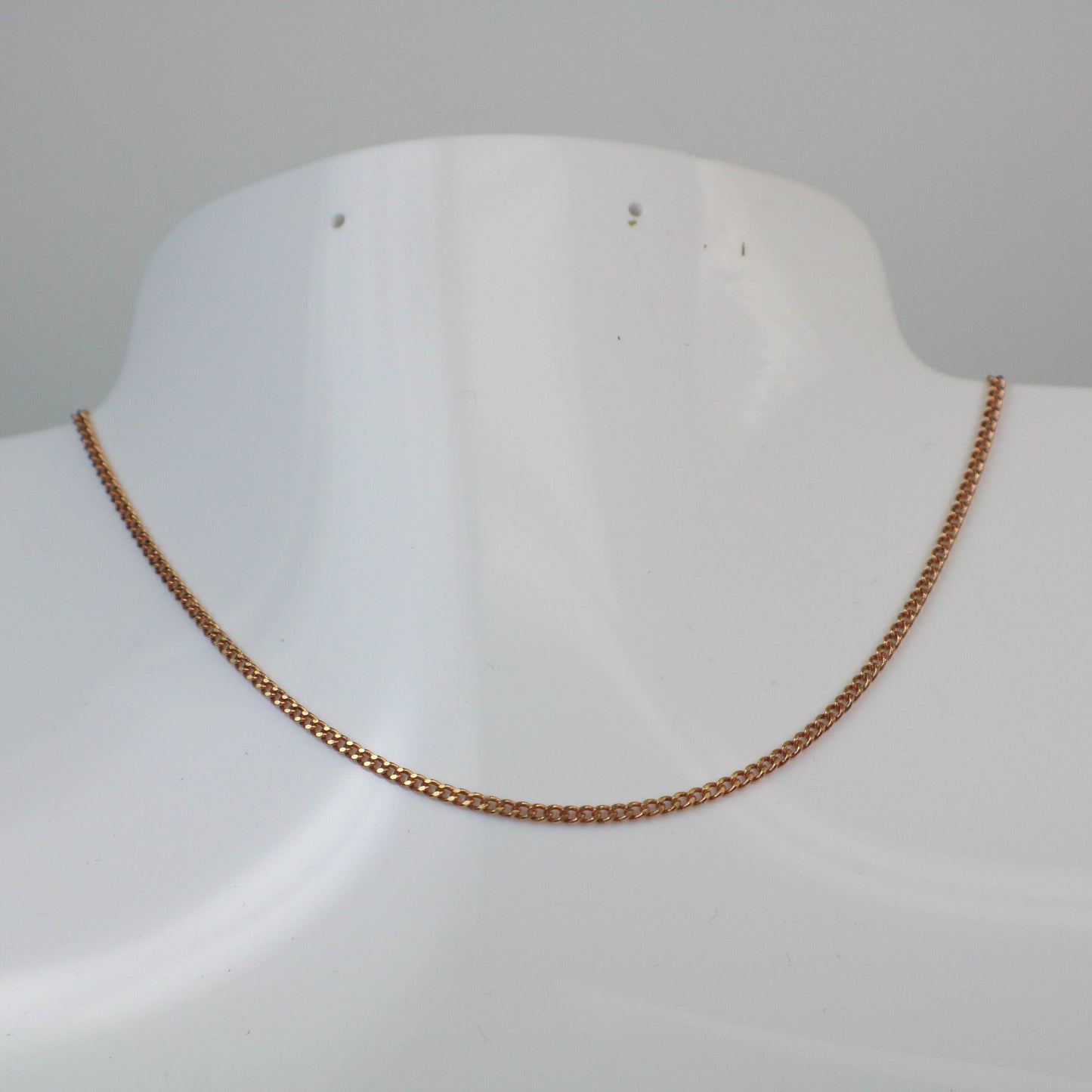 3 feet spool of Raw Brass (Copper Color) (No Plated Virgin) Copper SOLDERED FACET Diamond Cut Sturdy Curb Chain - 2.3mm Solder link - 2.3F