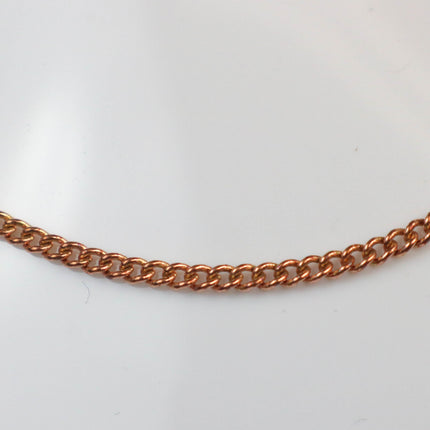 NEWnew 100 feet spool of Raw Brass (Copper Color) (No Plated Virgin) Copper SOLDERED Round Sturdy   Diamond Cut  Curb Chain - 2.3mm Solder link - 2.3F
