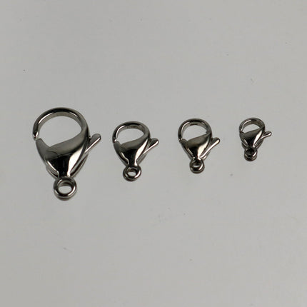 STAINLESS Steel 20mm BIG Large Chunky Lobster Clasp Parrot Clasp Claw Clasp - 20x13mm Solid Stainless Steel Lobster Clasp - STLOB20