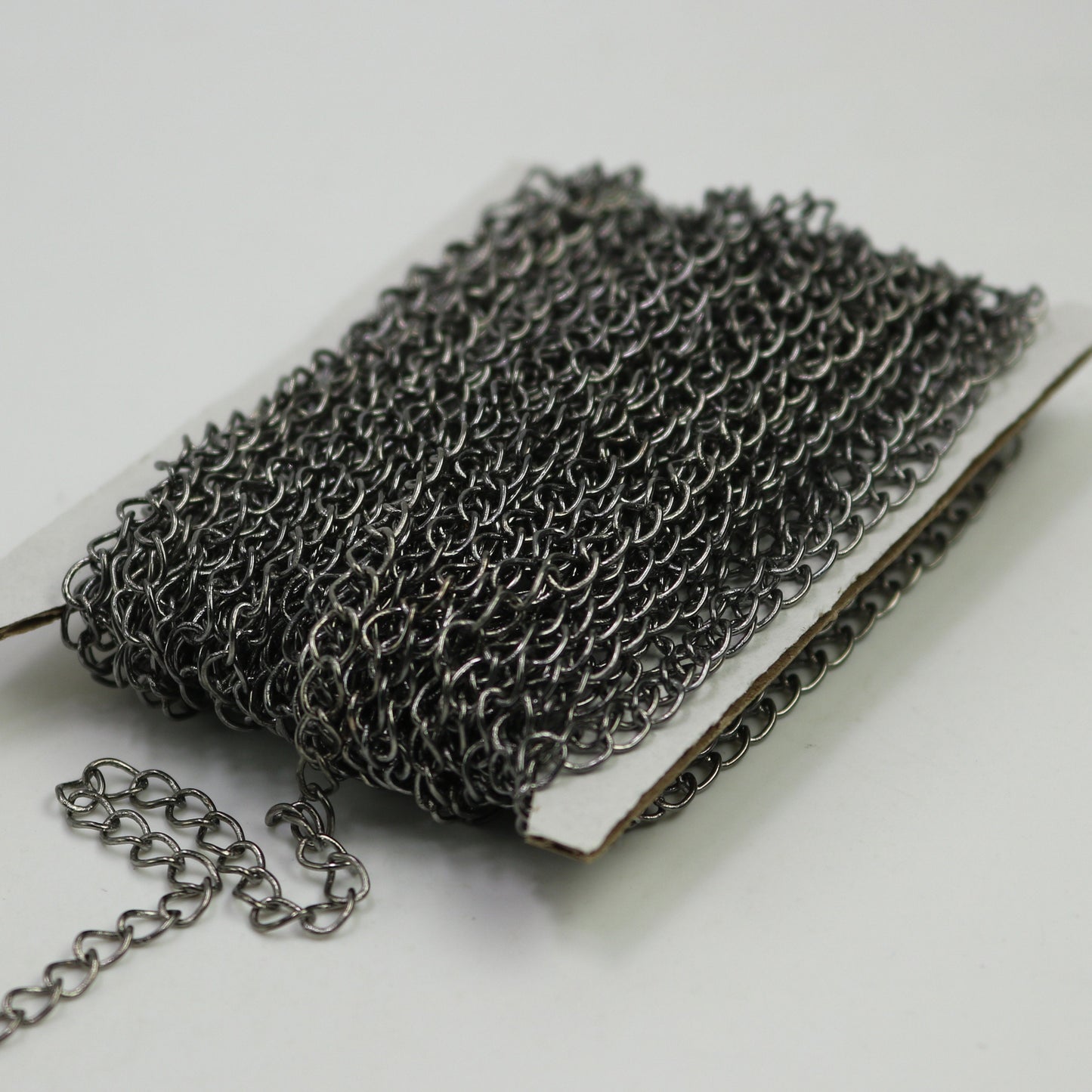 10 ft Gunmetal SOLDER Curb Chain EXTENDER Chain - 3.8x4.5mm Soldered Link - 3845CU