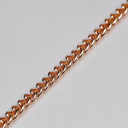 NEWnew 10 feet of Raw Brass (Copper Color) Curb Chain bulk Soldered Chain Necklace Bracelet curb chain - 2.1mm SOLDERED link - 2.1S