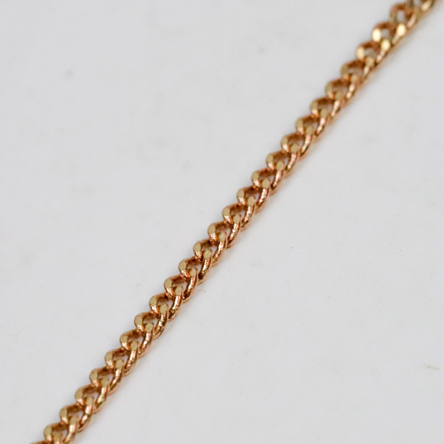 32 ft Reel Raw Brass (Copper Color) FACET Diamond Cut Tiny curb chain - 1.3mm Soldered link - FREE adequate Jump ring (20 pcs) - 1.3F