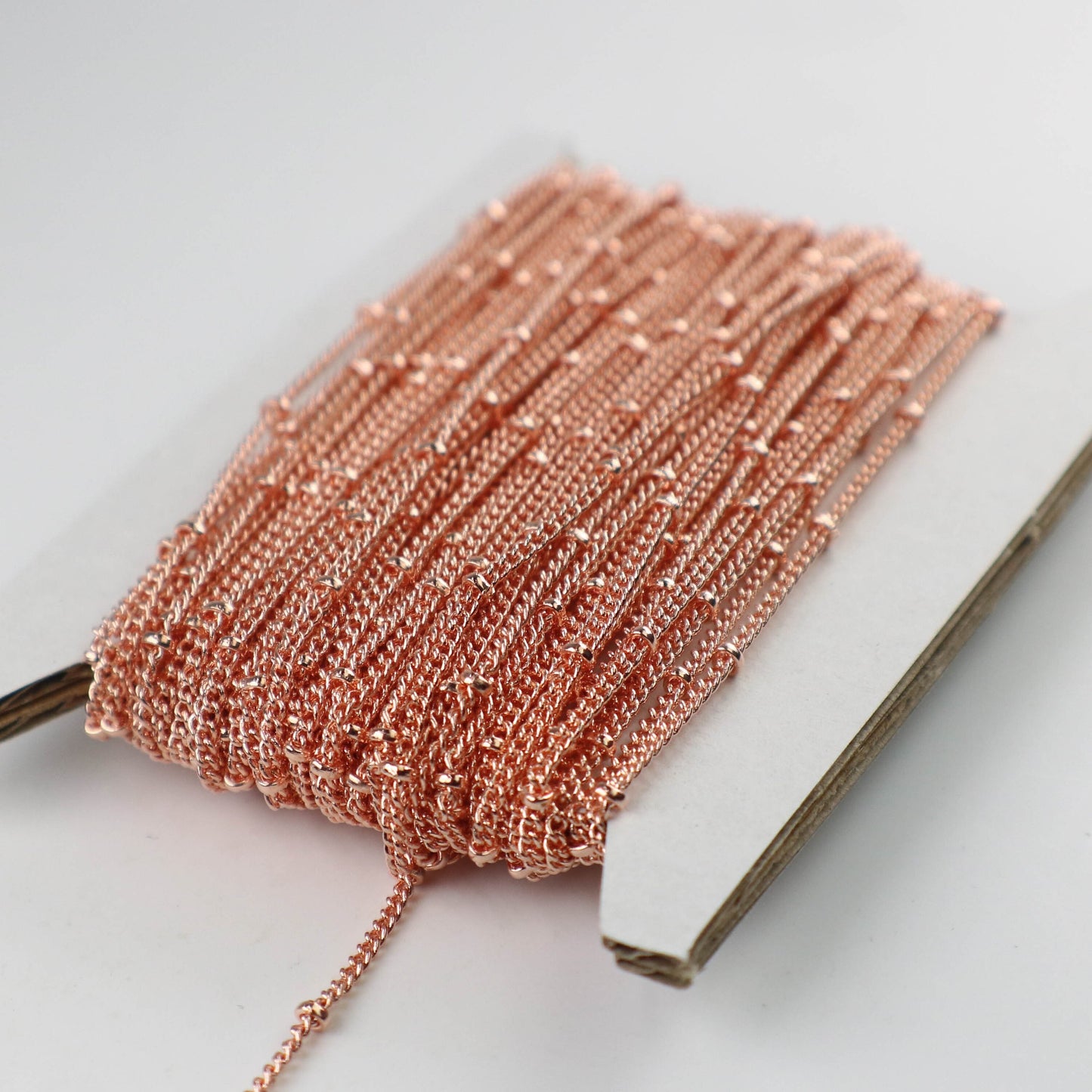 10 feet of Bright Copper BALL Solder Curb Chain - 1.6mm - Tiny Satellite Solder Curb Chain - Free   Jumpring (10pcs) - from USA - 1.6SAT