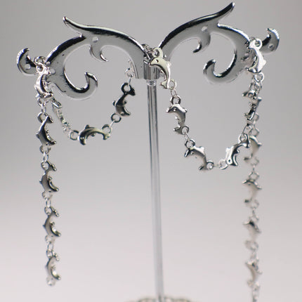 Stainless Steel Handmade Custom Chain - 5.6x13mm 1.8mm thickness DOLPHIN Link Chain, 12/36/120 inch - Necklace Bracelet Soldered Link