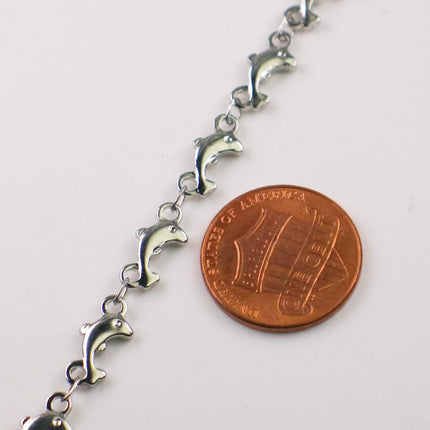 Stainless Steel Handmade Custom Chain - 5.6x13mm 1.8mm thickness DOLPHIN Link Chain, 12/36/120 inch - Necklace Bracelet Soldered Link