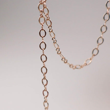 New 10 feet spool of ROSE Gold Plated SOLDERED Tiny  Figure 8 Connector Chain - 3.0x1.9mm links - 8SMALL