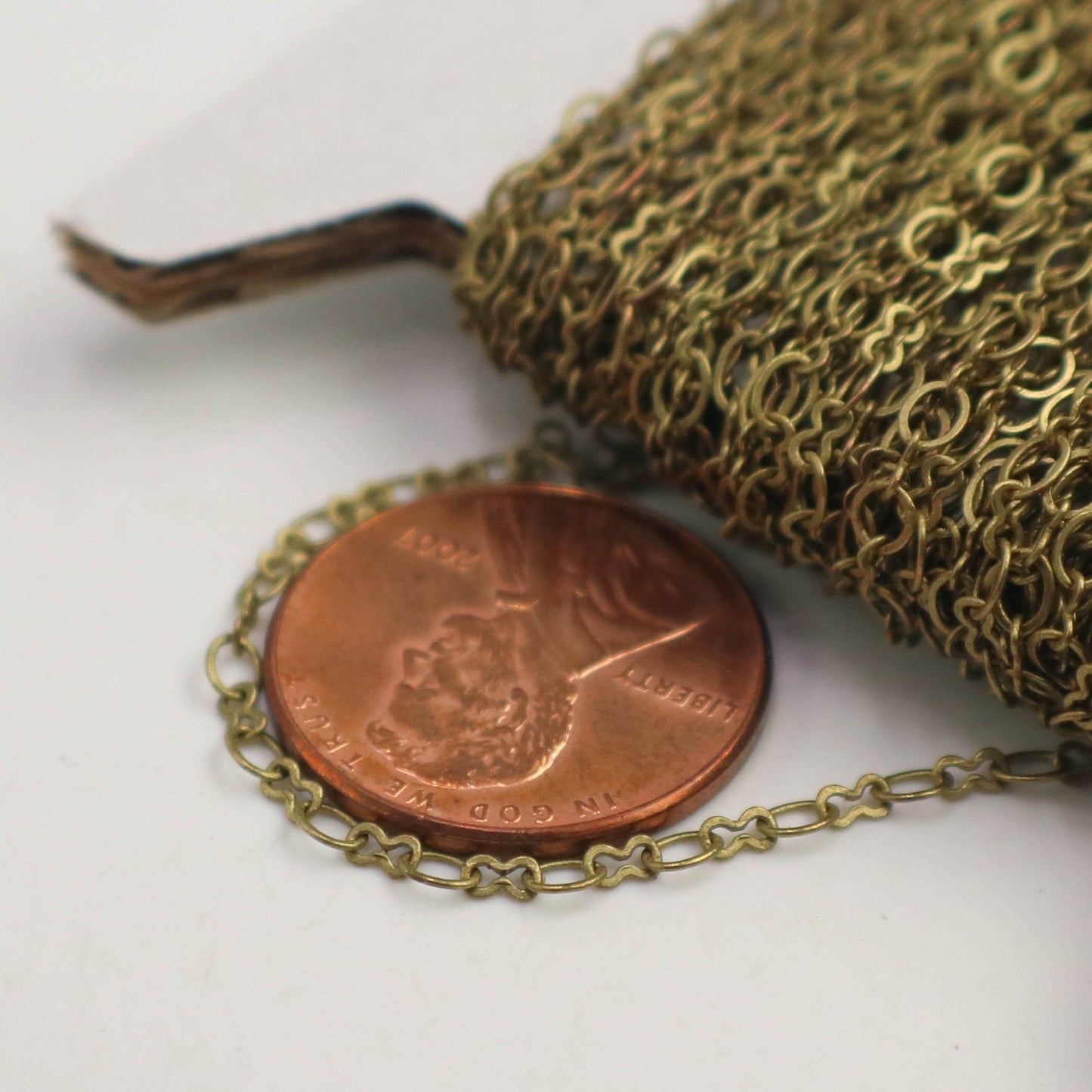 New 10 feet of Antique Brass SOLDER Tiny Figure 8 Connector Chain - 3.0x1.9mm links - ship from California USA - 8SMALL