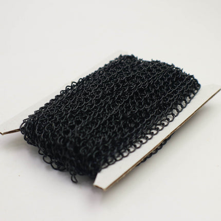 New Sample 3 ft Black SOLDER Curb Chain EXTENDER Chain - 3.8x4.5mm Soldered Link